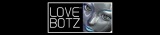 LoveBotz Face Logo on Black 600 x 130
