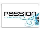 Passion Lubricants Logo with Design on White with Black Border 390 x 300