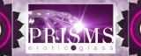 Prisms Erotic Glass Web Banner with items on purple screen 920 x 370