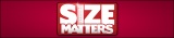 Size Matters Logo Banner on Red 600 x 130
